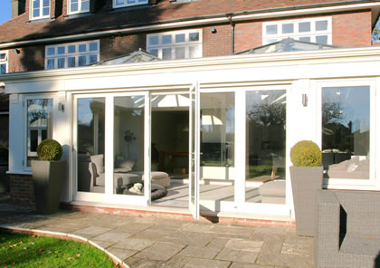 Double Orangery with 2 roof lanterns in Bucks